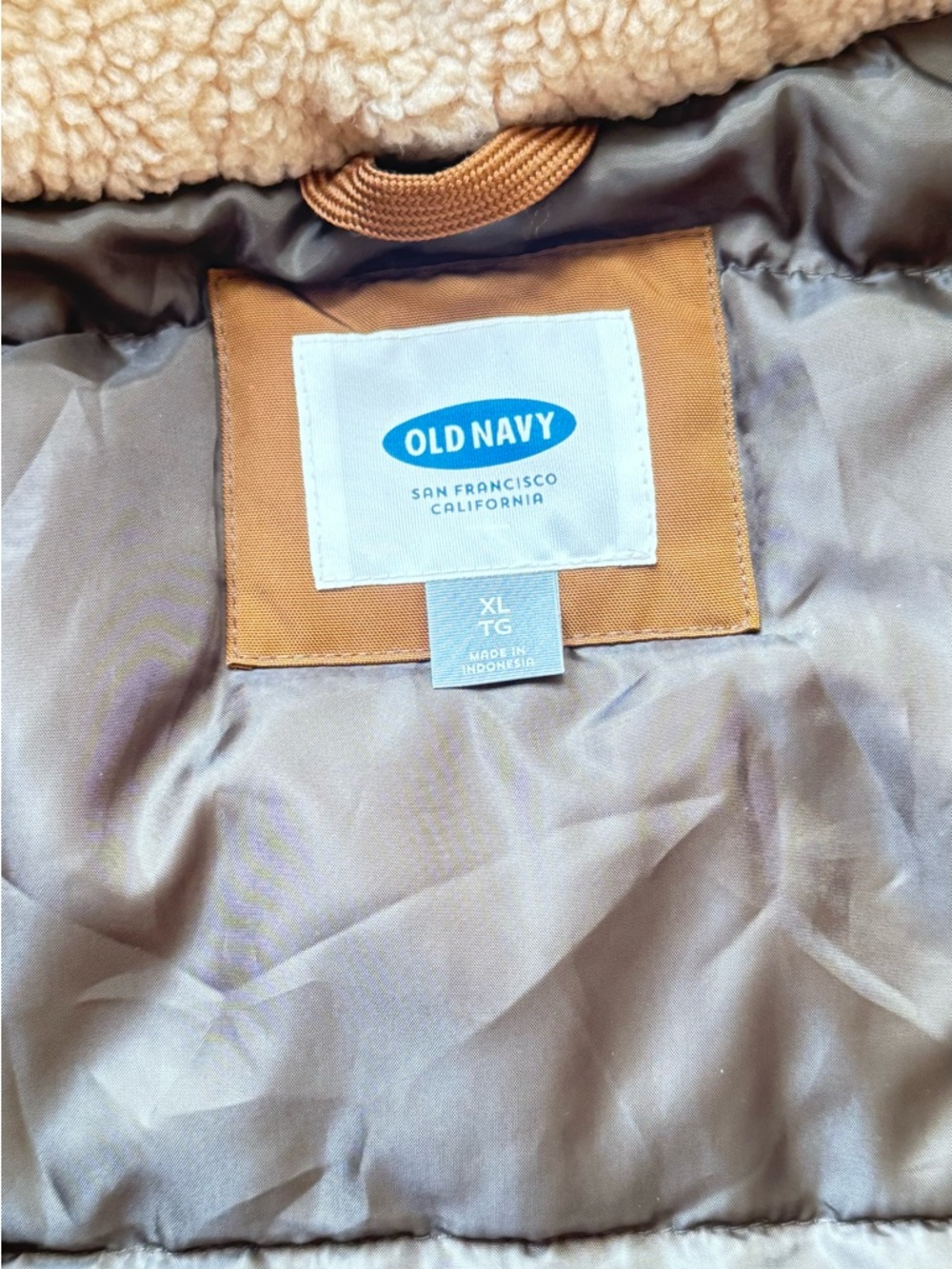 Old Navy Hooded Field Parka Jacket - Brown - Picture 2 of 6
